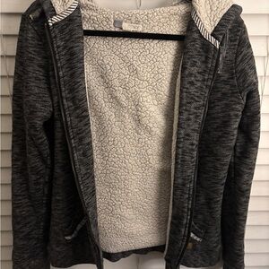 Roxy Gray Sherpa Jacket